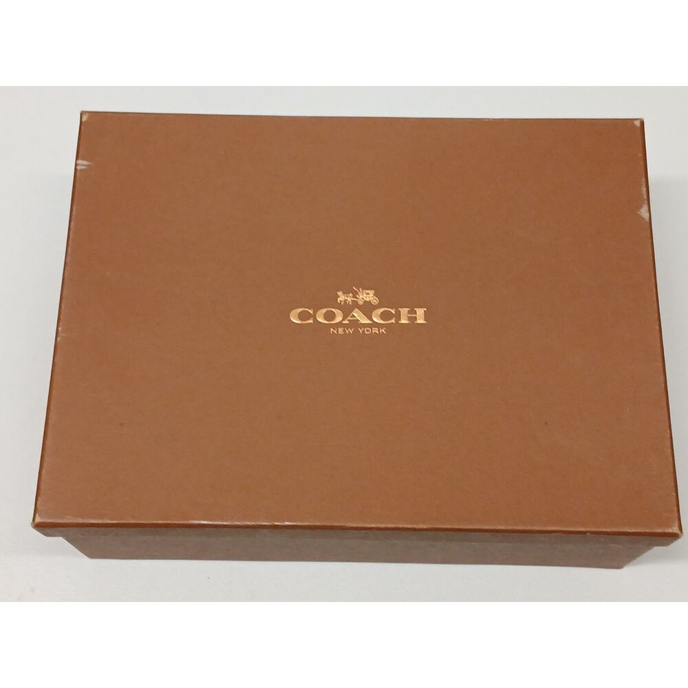 Coach (10M) Womens Khaki Sunset Red Leather Rebecca Sneakers - Picture 8 of 9